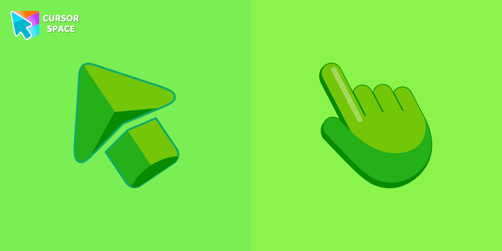 Green cursor cursor pack